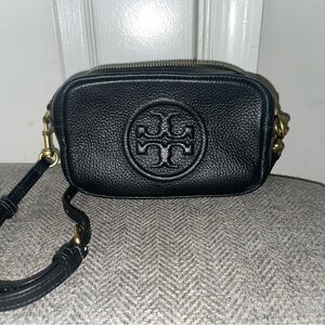 Tory Burch Black Leather Crossbody Bag